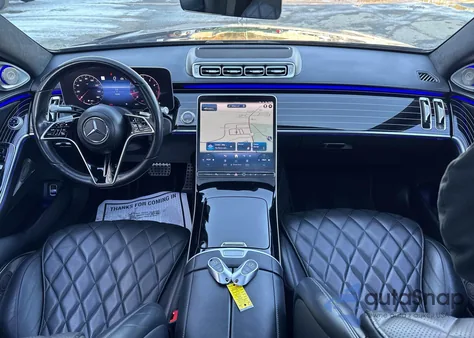 2022 Mercedes-Benz S 580 4Matic z USA, uszkodzony, nr VIN W1K6G7GB8NA100778